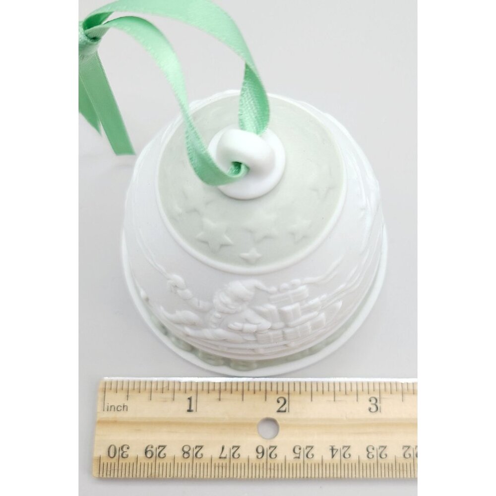 Lladro 1988 Christmas Bell Ornament Box & Certificate Porcelain Santa Reindeer - Picture 11 of 11